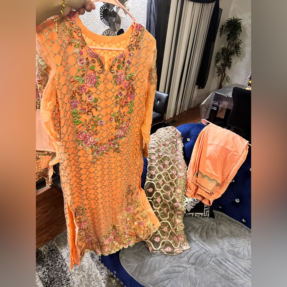 Beautiful elegant designer dress Pakistani Indian style